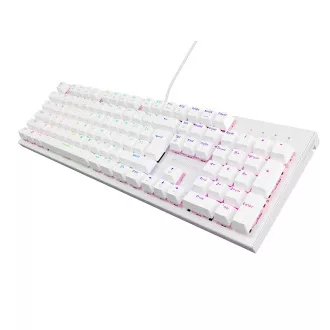 Genesis herná mechanická klávesnica THOR 303/RGB/Outemu Peach Silent/Drôtová USB/US layout/Biela Genesis herná mechanická klávesnica THOR 303/RGB/Outemu Peach Silent/Drôtová USB/US layout/Biela