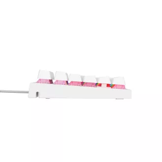 Genesis herná mechanická klávesnica THOR 303/RGB/Outemu Peach Silent/Drôtová USB/US layout/Biela Genesis herná mechanická klávesnica THOR 303/RGB/Outemu Peach Silent/Drôtová USB/US layout/Biela