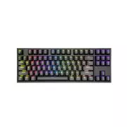 Genesis herná mechanická klávesnica THOR 404/RGB/Khail Box Brown/Drôtová USB/US layout/Čierna