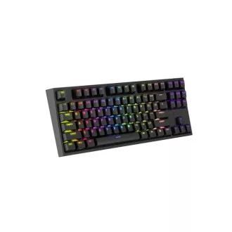 Genesis herná mechanická klávesnica THOR 404/RGB/Khail Box Brown/Drôtová USB/US layout/Čierna