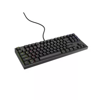 Genesis herná mechanická klávesnica THOR 404/RGB/Khail Box Brown/Drôtová USB/US layout/Čierna