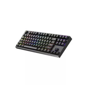 Genesis herná mechanická klávesnica THOR 404/RGB/Gateron Yellow Pro/Drôtová USB/US layout/Čierna Genesis herná mechanická klávesnica THOR 404/RGB/Gateron Yellow Pro/Drôtová USB/US layout/Čierna