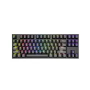 Genesis herná mechanická klávesnica THOR 404/RGB/Gateron Yellow Pro/Drôtová USB/US layout/Čierna