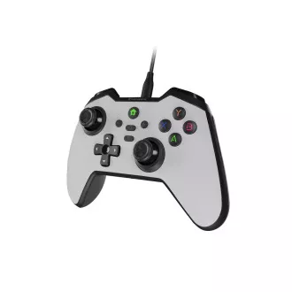 Drôtový gamepad Genesis MANGAN 300, pre PC/Switch/Mobil, biely