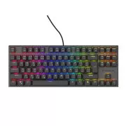 Genesis tichá herná klávesnica THOR 303/TKL/RGB/Outemu Peach/Drôtová USB/SK-SK layout/Čierna
