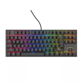 Genesis tichá herná klávesnica THOR 303/TKL/RGB/Outemu Peach/Drôtová USB/SK-SK layout/Čierna