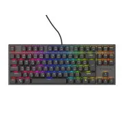 Genesis tichá herná klávesnica THOR 303/TKL/RGB/Outemu Peach/Drôtová USB/SK-SK layout/Čierna