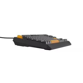Genesis herná klávesnica THOR 230/TKL/RGB/Outemu Red/Drôtová USB/US layout/Anchor Negative Šedá