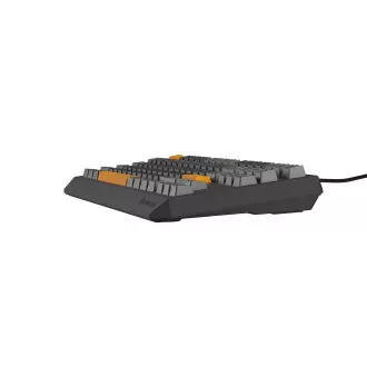 Genesis herná klávesnica THOR 230/TKL/RGB/Outemu Red/Drôtová USB/US layout/Anchor Positive Šedá