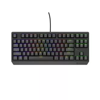 Genesis herná klávesnica THOR 230/TKL/RGB/Outemu Brown/Drôtová USB/US layout/Čierna