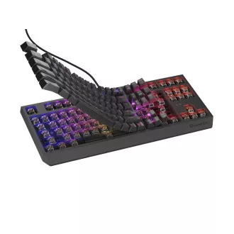 Genesis herná klávesnica THOR 230/TKL/RGB/Outemu Brown/Drôtová USB/US layout/Čierna