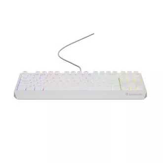 Genesis herná klávesnica THOR 230/TKL/RGB/Outemu Brown/Drôtová USB/US layout/Biela