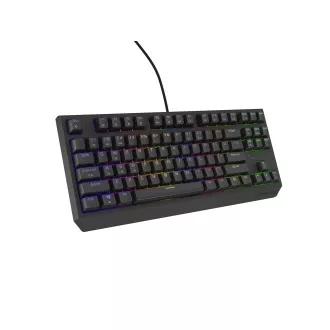 Genesis herná klávesnica THOR 230/TKL/RGB/Outemu Red/Drôtová USB/US layout/Čierna