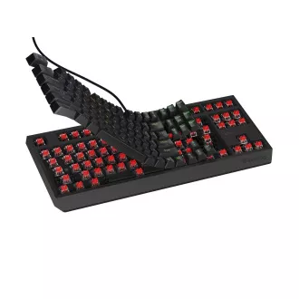Genesis herná klávesnica THOR 230/TKL/RGB/Outemu Red/Drôtová USB/US layout/Čierna