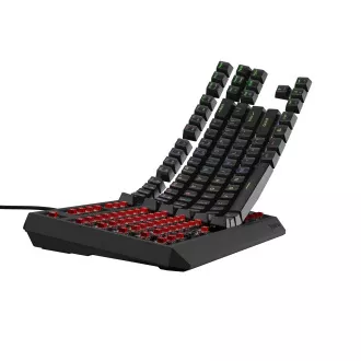 Genesis herná klávesnica THOR 230/TKL/RGB/Outemu Red/Drôtová USB/US layout/Čierna