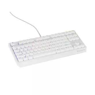 Genesis herná klávesnica THOR 230/TKL/RGB/Outemu Red/Drôtová USB/US layout/Biela