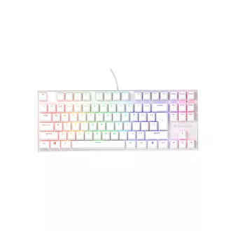 Genesis tichá herná klávesnica THOR 303/TKL/RGB/Outemu Peach Silent/Drôtová USB/US layout/Biela Genesis tichá herná klávesnica THOR 303/TKL/RGB/Outemu Peach Silent/Drôtová USB/US layout/Biela