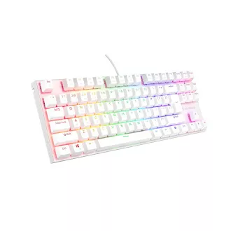 Genesis tichá herná klávesnica THOR 303/TKL/RGB/Outemu Peach Silent/Drôtová USB/US layout/Biela Genesis tichá herná klávesnica THOR 303/TKL/RGB/Outemu Peach Silent/Drôtová USB/US layout/Biela