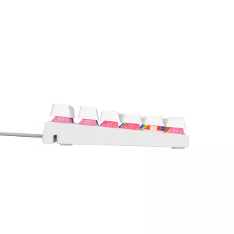 Genesis tichá herná klávesnica THOR 303/TKL/RGB/Outemu Peach Silent/Drôtová USB/US layout/Biela Genesis tichá herná klávesnica THOR 303/TKL/RGB/Outemu Peach Silent/Drôtová USB/US layout/Biela