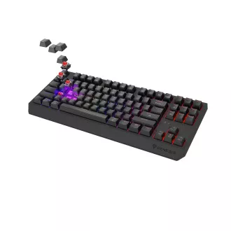 GENESIS herná klávesnica THOR 230/TKL/RGB/Outemu Red/Bezdrôtová USB + Bluetooth/US layout/Čierna