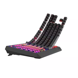 GENESIS herná klávesnica THOR 230/TKL/RGB/Outemu Red/Bezdrôtová USB + Bluetooth/US layout/Čierna