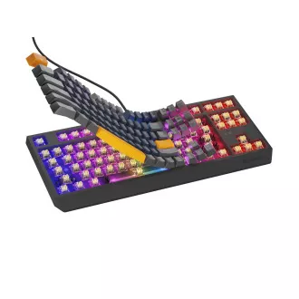 GENESIS herná klávesnica THOR 230/TKL/RGB/Outemu Panda/Drôtová USB/US layout/Naval Blue Positive