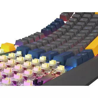 GENESIS herná klávesnica THOR 230/TKL/RGB/Outemu Panda/Drôtová USB/US layout/Naval Blue Negative
