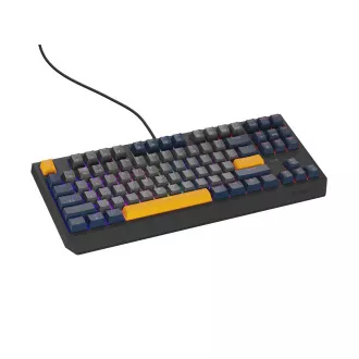 GENESIS herná klávesnica THOR 230/TKL/RGB/Outemu Panda/Drôtová USB/US layout/Naval Blue Negative