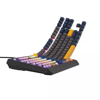 GENESIS herná klávesnica THOR 230/TKL/RGB/Outemu Panda/Drôtová USB/US layout/Naval Blue Negative