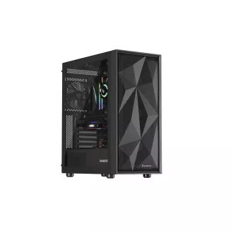 Počítačová skriňa Genesis DIAXID 605F/Midi Tower/Transpar./Čierna