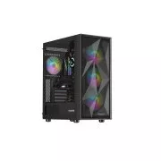 Počítačová skriňa Genesis DIAXID 605 ARGB/Midi Tower/Transpar./Čierna