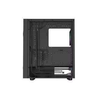 Počítačová skriňa Genesis DIAXID 605 ARGB/Midi Tower/Transpar./Čierna