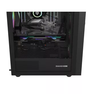 Počítačová skriňa Genesis DIAXID 605 ARGB/Midi Tower/Transpar./Čierna
