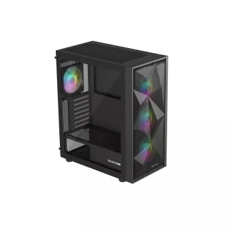 Počítačová skriňa Genesis DIAXID 605 ARGB/Midi Tower/Transpar./Čierna