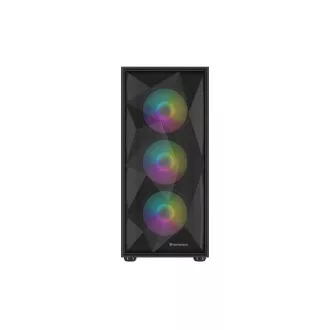 Počítačová skriňa Genesis DIAXID 605 ARGB/Midi Tower/Transpar./Čierna