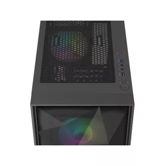 Počítačová skriňa Genesis DIAXID 605 ARGB/Midi Tower/Transpar./Čierna