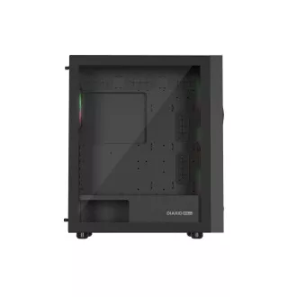 Počítačová skriňa Genesis DIAXID 605 ARGB/Midi Tower/Transpar./Čierna
