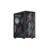 Počítačová skriňa Genesis DIAXID 605 ARGB/Midi Tower/Transpar./Čierna