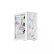 Počítačová skriňa Genesis DIAXID 605 ARGB/Midi Tower/Transpar./Biela