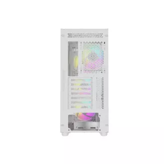 Počítačová skriňa Genesis DIAXID 605 ARGB/Midi Tower/Transpar./Biela