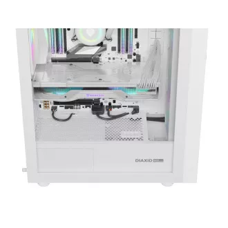 Počítačová skriňa Genesis DIAXID 605 ARGB/Midi Tower/Transpar./Biela