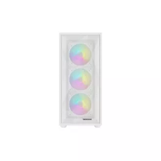 Počítačová skriňa Genesis DIAXID 605 ARGB/Midi Tower/Transpar./Biela
