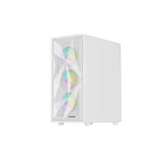 Počítačová skriňa Genesis DIAXID 605 ARGB/Midi Tower/Transpar./Biela