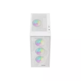 Počítačová skriňa Genesis DIAXID 605 ARGB/Midi Tower/Transpar./Biela