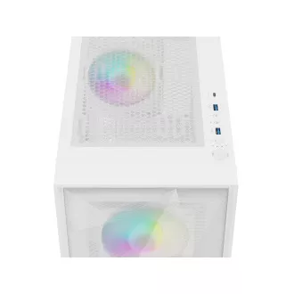 Počítačová skriňa Genesis DIAXID 605 ARGB/Midi Tower/Transpar./Biela