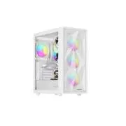 Počítačová skriňa Genesis DIAXID 605 ARGB/Midi Tower/Transpar./Biela