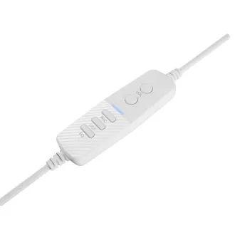 Herné slúchadlá s mikrofónom Genesis NEON 764/7.1/USB/Drôt/Stand/Biela
