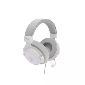 Herné slúchadlá s mikrofónom Genesis NEON 764/7.1/USB/Drôt/Stand/Biela