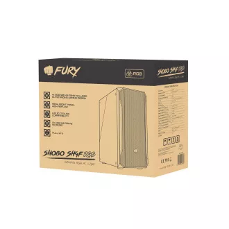 PC skriňa Fury SHOBO/Midi Tower/Transpar./Čierna