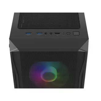 PC skriňa Fury SHOBO/Midi Tower/Transpar./Čierna